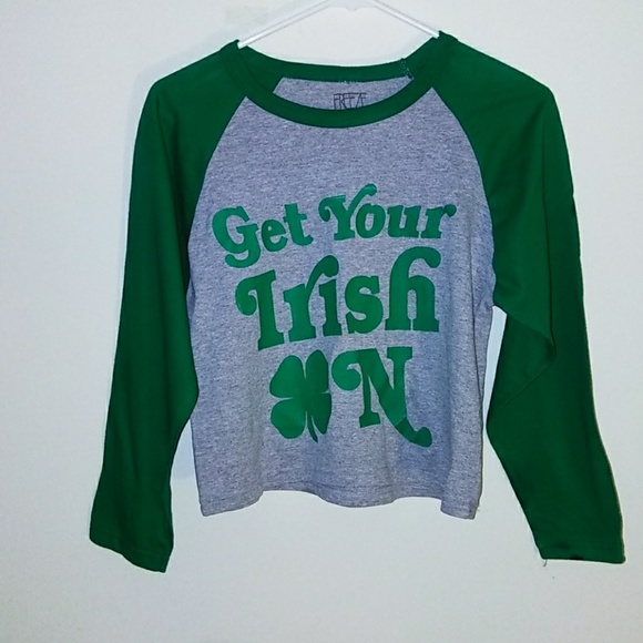 Freeze Tops - IRISH cropped top t-shirt